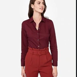 Express Burgundy Essential Bodysuit (New w tags)
